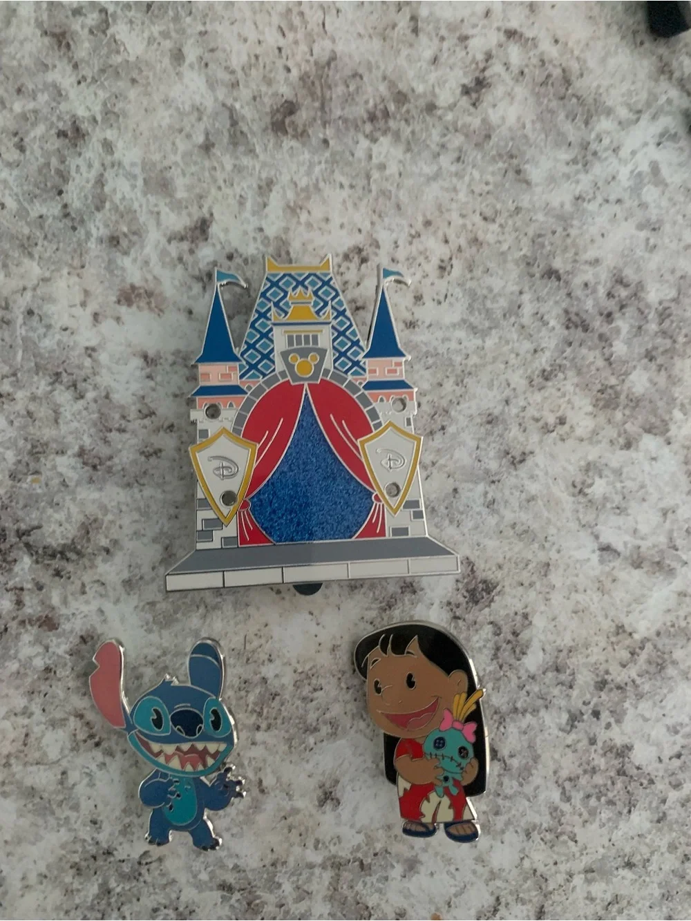 Lilo & Stitch with Castle - Full Set - Build-a-Pin - Disney Pins (3 Pins)